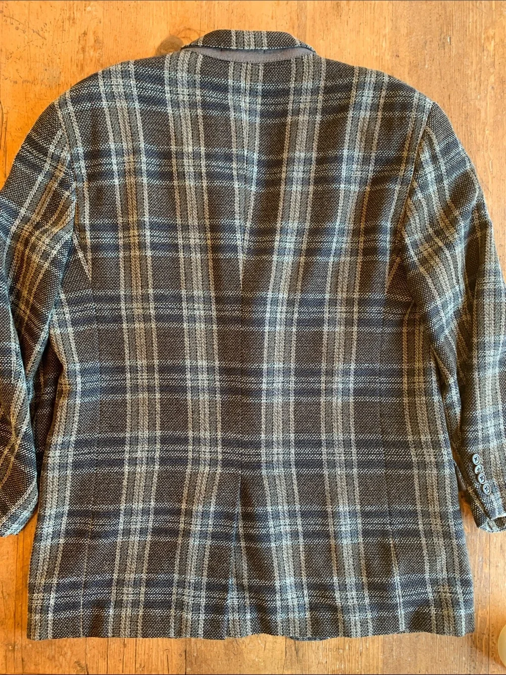 Emanuel Ungaro Men's Plaid Sport Coat - Brown & Blue